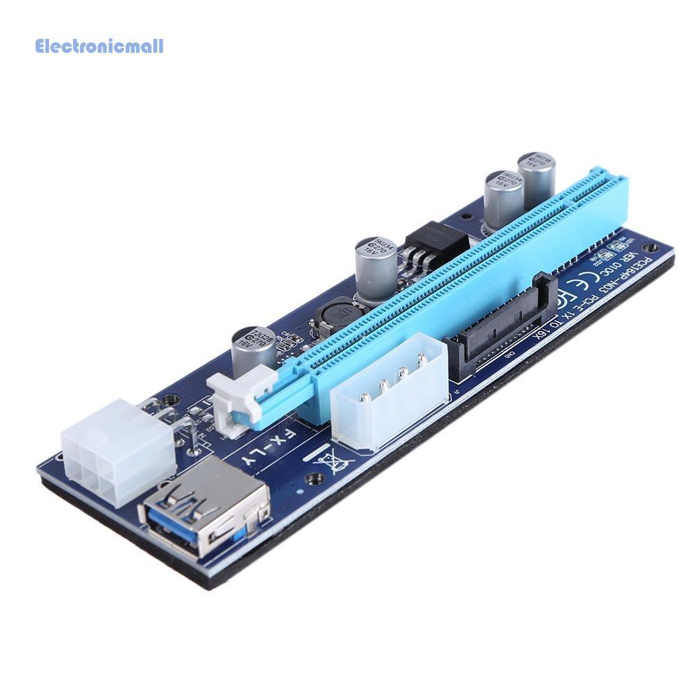 Dây Cáp Chuyển Đổi Âm Thanh 6 Pin Pci Express Riser Card 1x Sang 16x Usb 3.0 Cho Miner