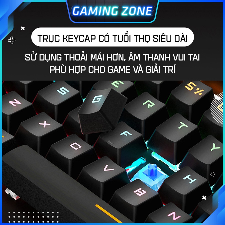 Bàn phím cơ máy tính chuyên game K880 PRO Blue Switch 104 phím 10 chế độ LED RGB có dây | BigBuy360 - bigbuy360.vn