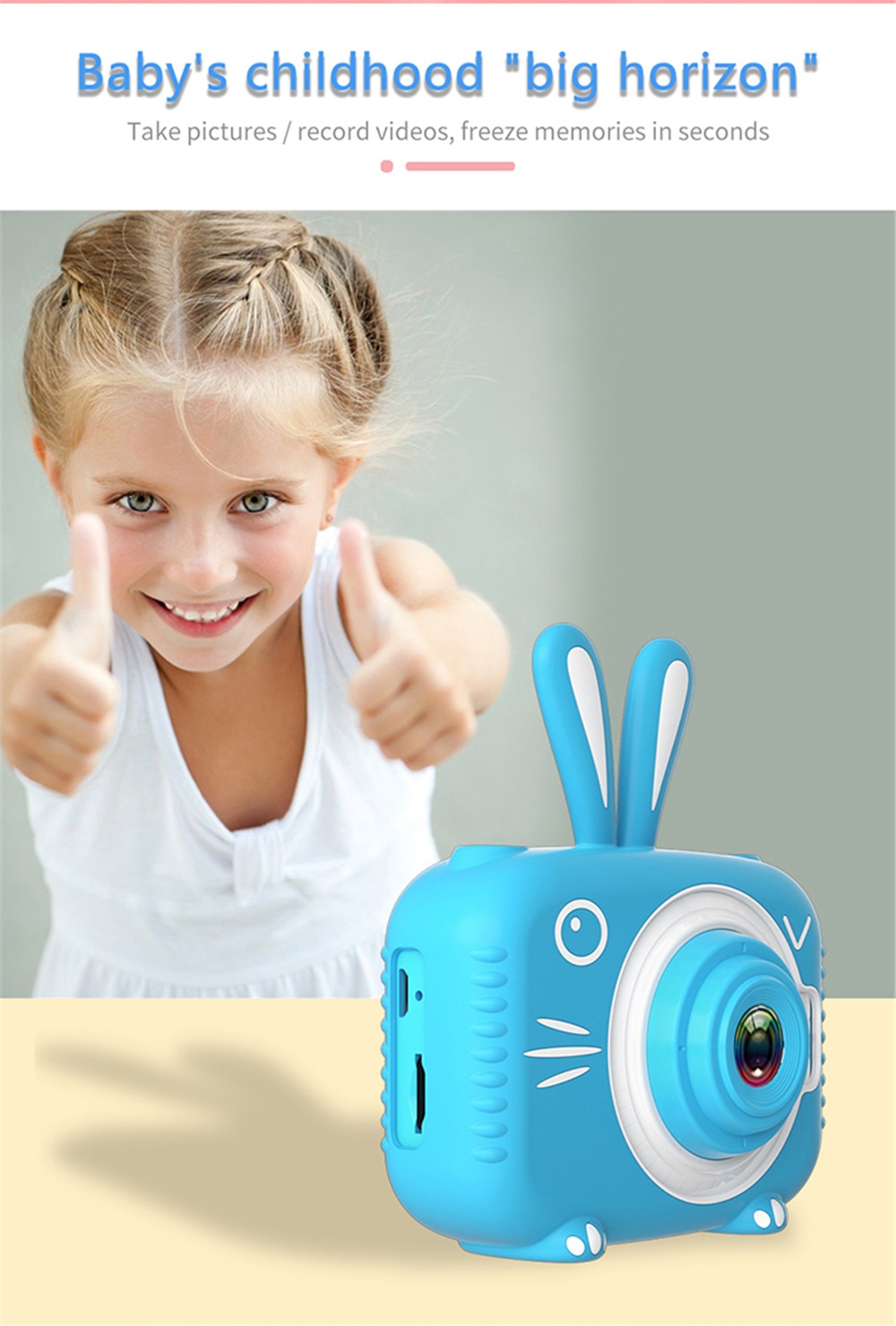 Máy chụp ảnh ngoài trời đồ chơi chống thấm nước 1080P màn hình HD 8 triệu điểm ảnh họa tiết hoạt hình cho trẻ em | BigBuy360 - bigbuy360.vn