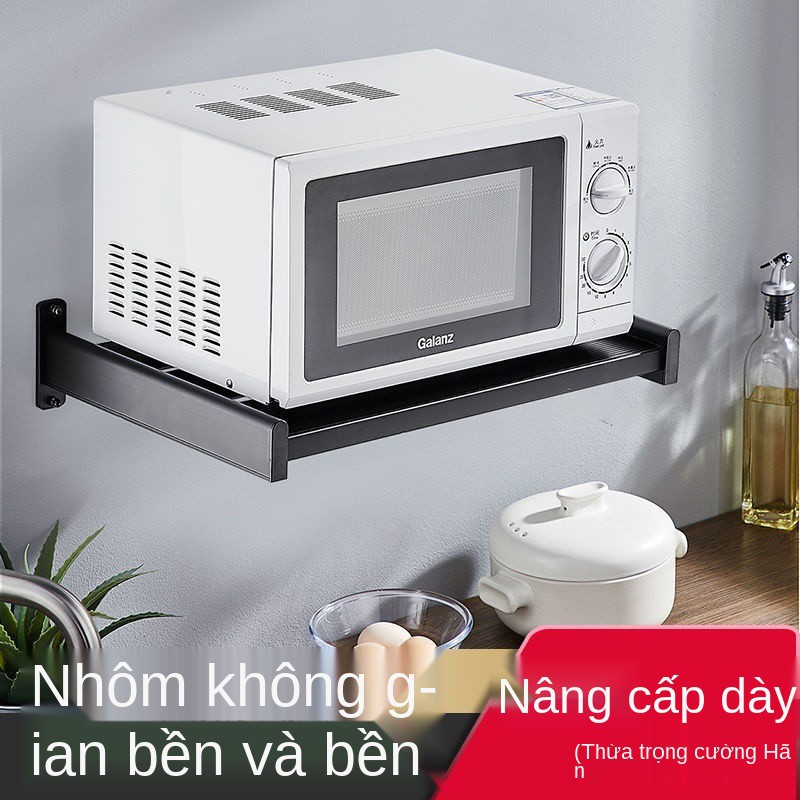 Giá để gia vị bếp phẳng nồi cơm điện đỡ lò vi sóng tầng treo tường Kệ đồ dụng