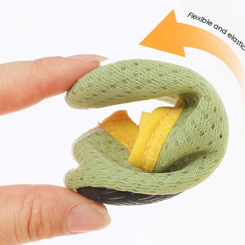 Giày Tập Đi Đế Cao Su Chống Trượt Thiết Kế Lưới Thoáng Khí Họa Tiết Hoạt Hình Đáng Yêu Dành Cho Bé