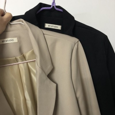 (k15) áo khoác blazer vest hai màu đen và mơ (kèm ảnh khách ) | BigBuy360 - bigbuy360.vn