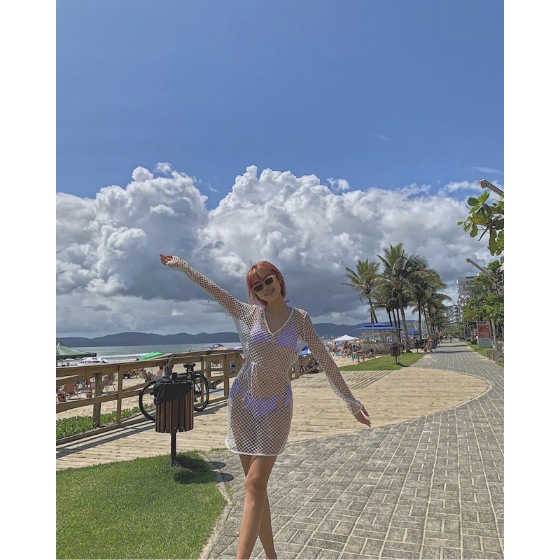 Áo lưới body đi biển