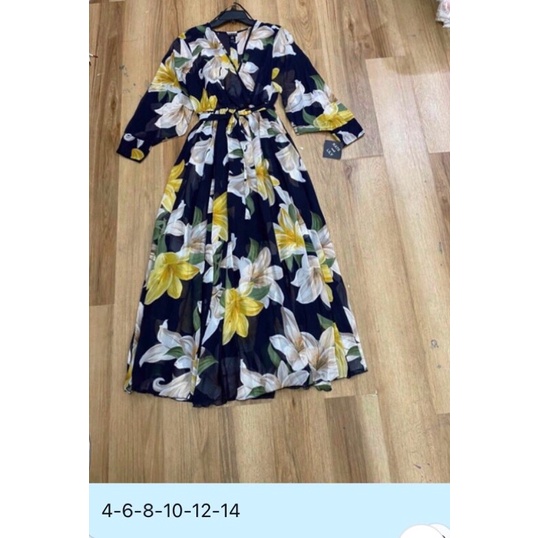 Đầm maxi xuất dư dáng dài chấm gót full bọc form âu vnxk