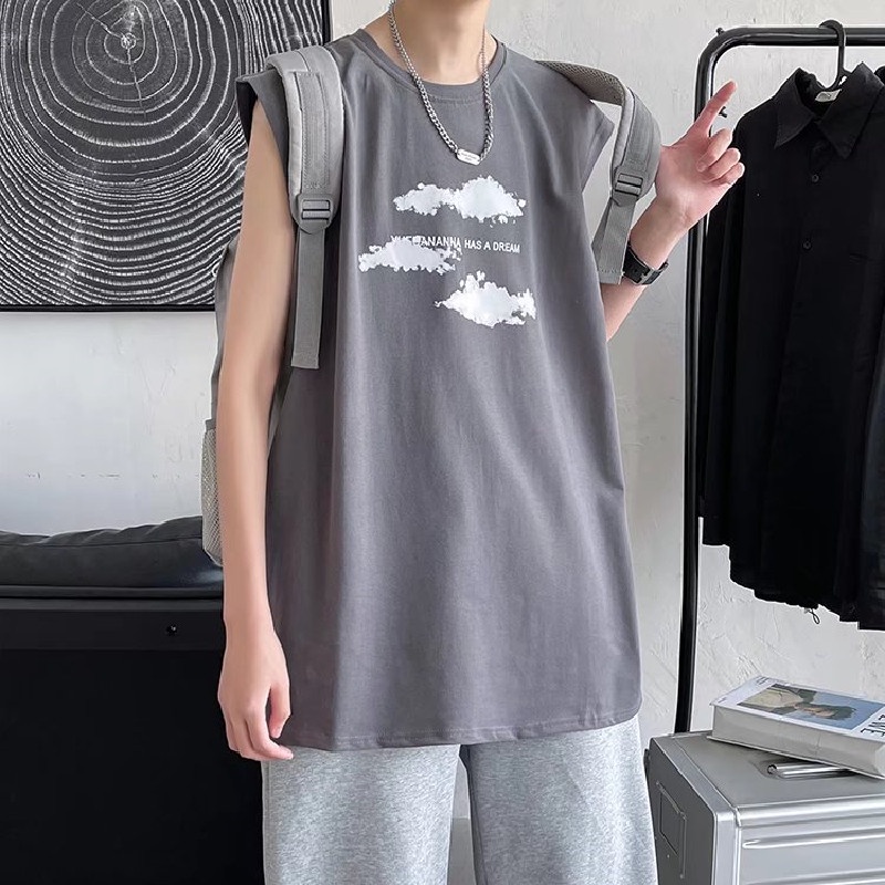 Áo Thun Ba Lỗ Thể Thao Oversize Thời Trang Dành Cho Nam Size M-5XL