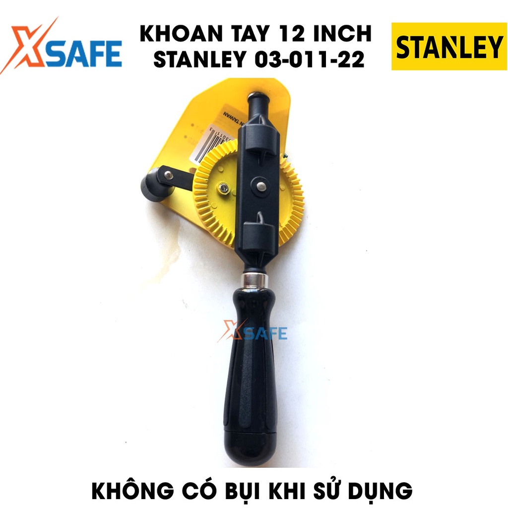 Khoan tay 1/4 inch STANLEY 03-011-22 Máy khoan Stanley chất liệu cao cấp, bánh răng đôi trơn tru, không ồn