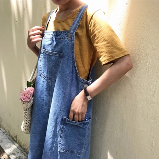 [ORDER] - Váy yếm bò dáng dài