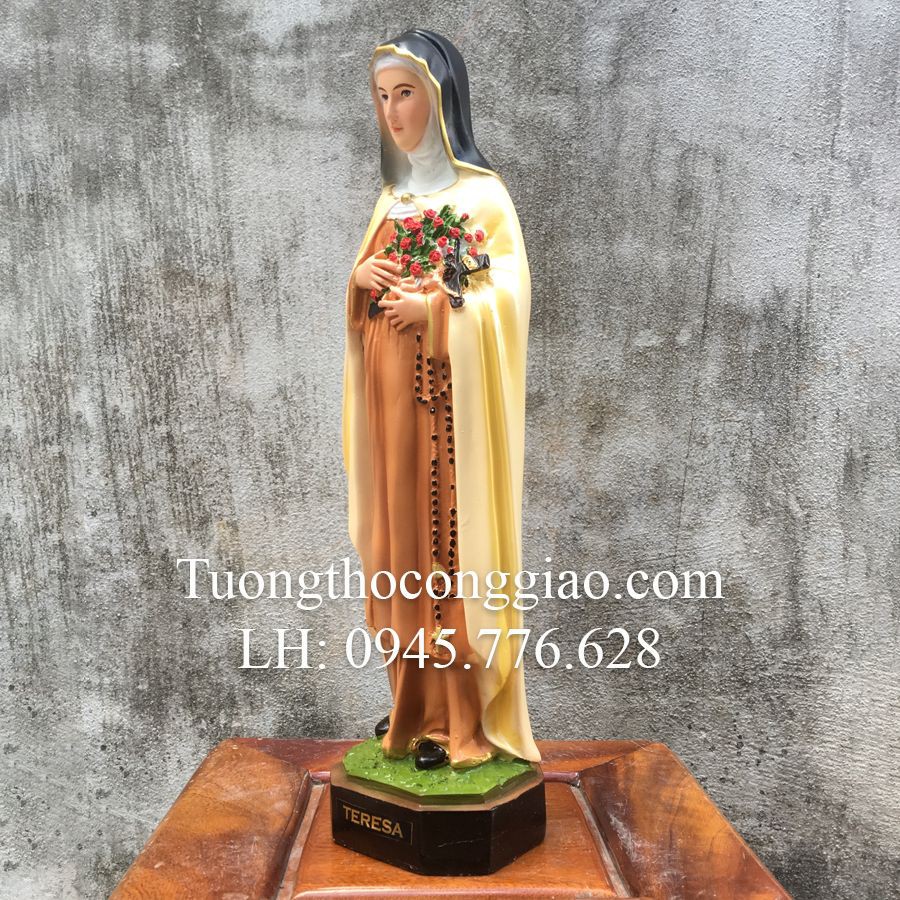 Tượng bà Thánh Teresa 40cm composite