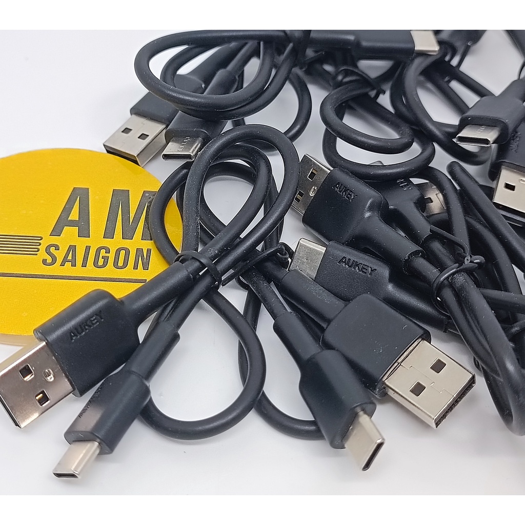 Cáp Sạc USB type C Anker Soundcore, Aukey A to C dài 30 60cm chính hãng hàng bóc loa blutooth new 100%