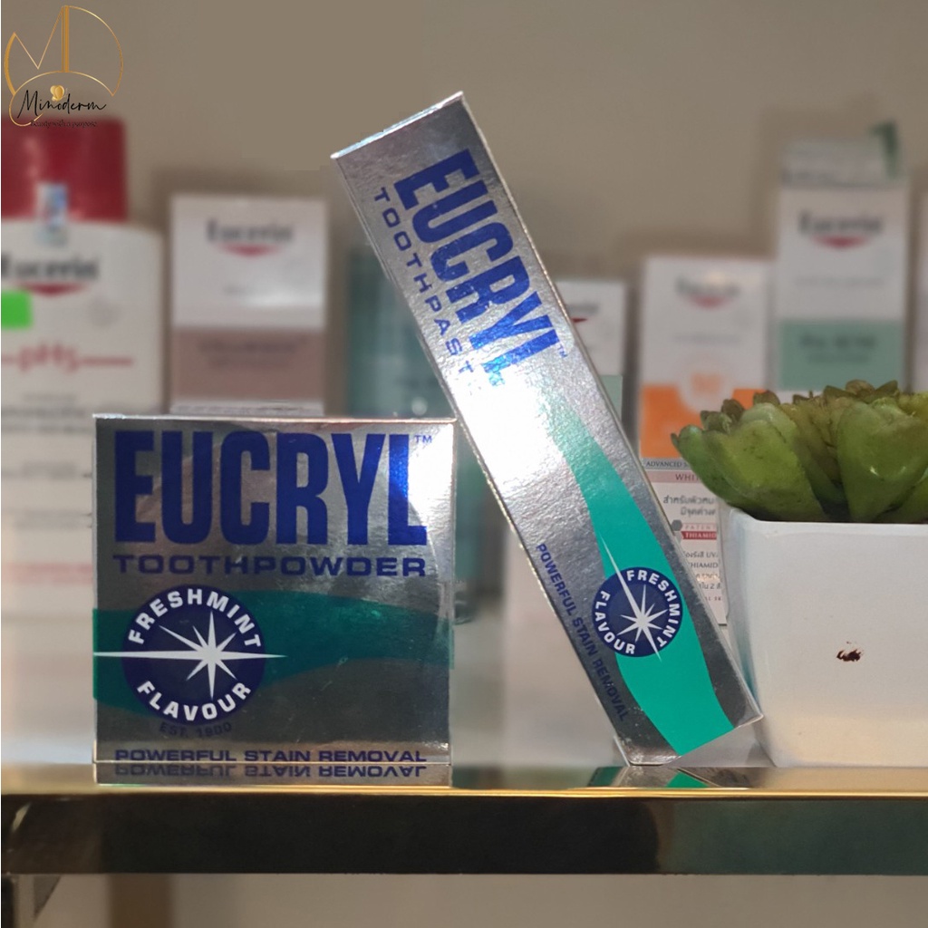 [Mã 99FMCGSALE1 giảm 10% đơn 250K] Combo kem đánh trắng răng Eucryl & Bột tẩy trắng Eucryl