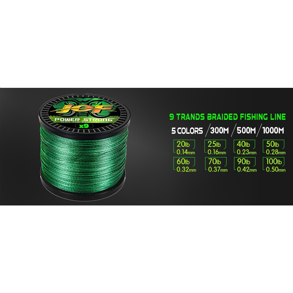 Cuộn Dây Câu Cá Bện 8 Sợi 300M 500M 100% PE Siêu Bền