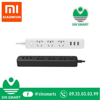 [Xiaomi Sin Smart] Ổ cắm điện Xiaomi Power Strip 3 ngõ Usb thông minh- chính hãng Xiaomi