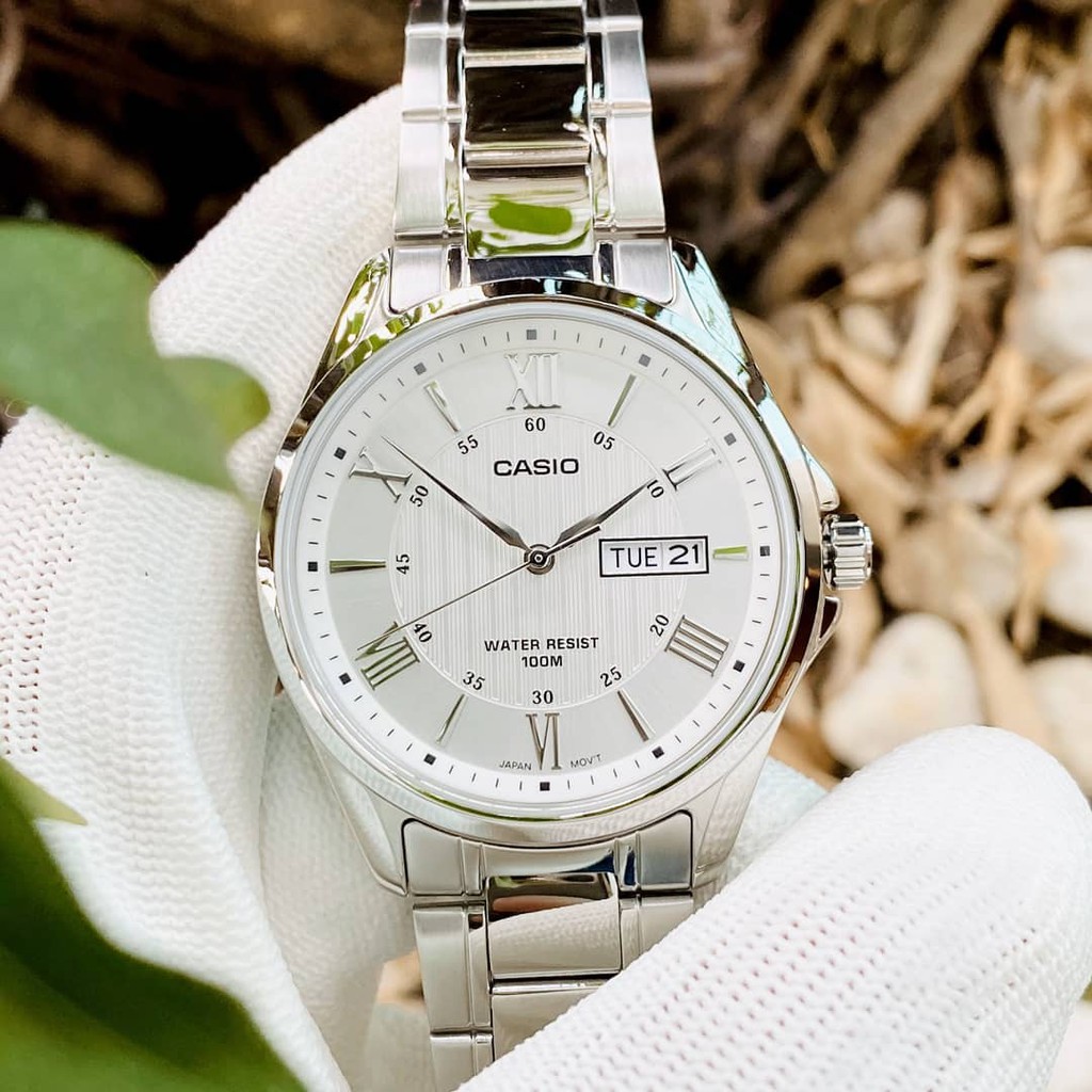 Đồng hồ Nam dây thép Casio MTP-1384 chính hãng bảo hành 1 năm Pin trọn đời | BigBuy360 - bigbuy360.vn