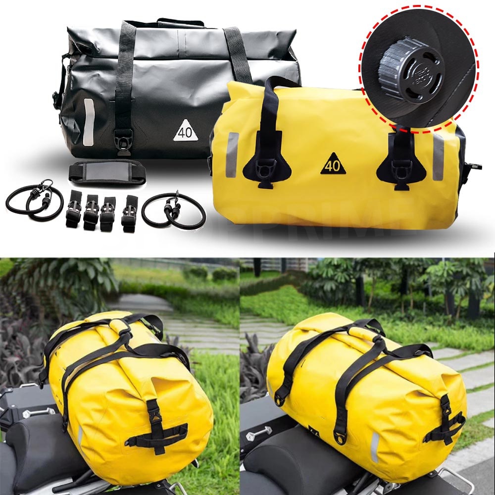Túi Đựng Hành Lý Chống Thấm Nước 40L/60L/80L Gắn Đuôi Xe Mô Tô/Du Lịch