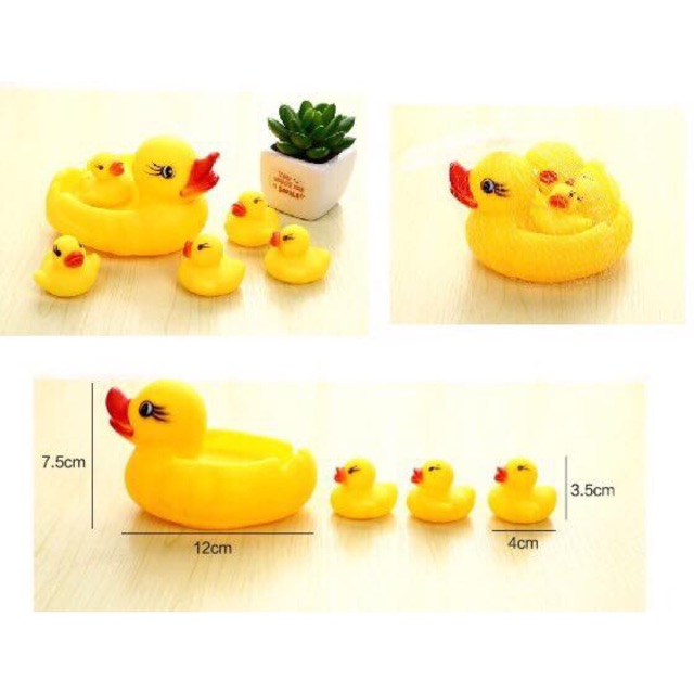 Set vịt 1 mẹ 3 con kêu chip chip