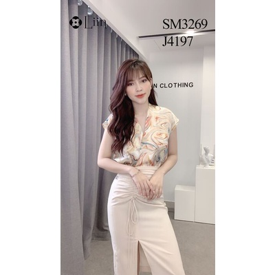 Chân váy nữ cao cấp, Juyp Be Xẻ Nhún kiểu dáng thời thượng, hiện đại Liin Clothing J4197 | BigBuy360 - bigbuy360.vn