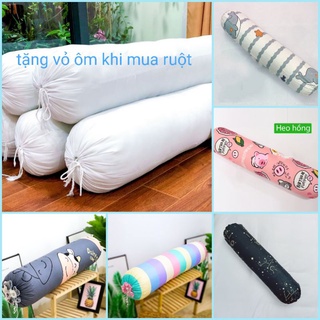 Ruột Gối Ôm Bông Gòn hạt Tinh Khiết (tặng vỏ gối ôm mẫu mới) - Gối Ôm Loại 1