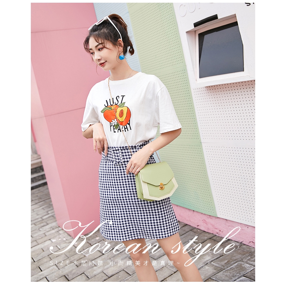 Túi đeo chéo dây kim loại phong cách Hàn Quốc thanh lịch dành cho nữ