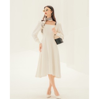 The19club - Váy cotton cổ vuông Rachel