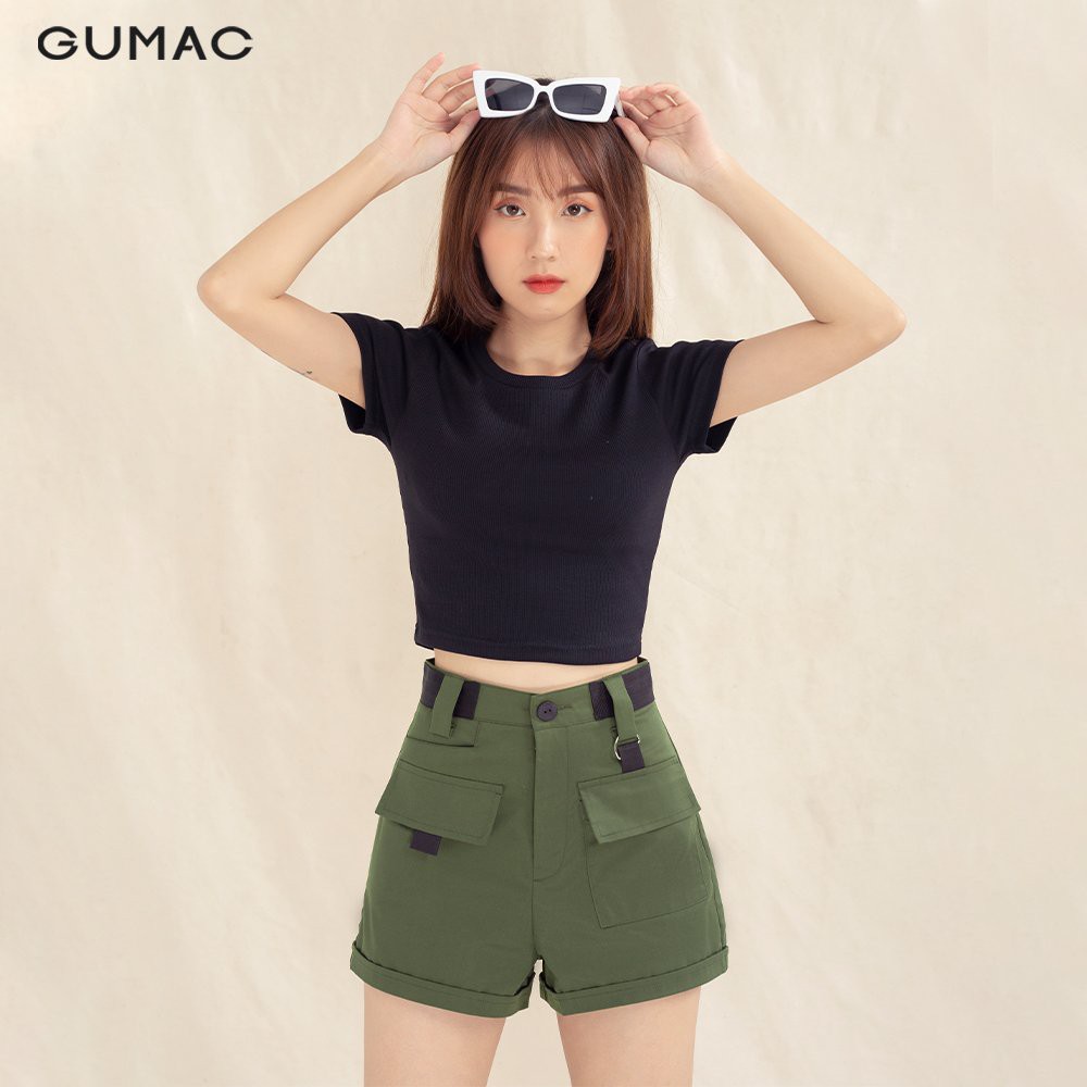 Áo thun gân croptop ATA1071 GUMAC
