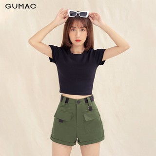 Áo thun gân croptop ata1071 gumac