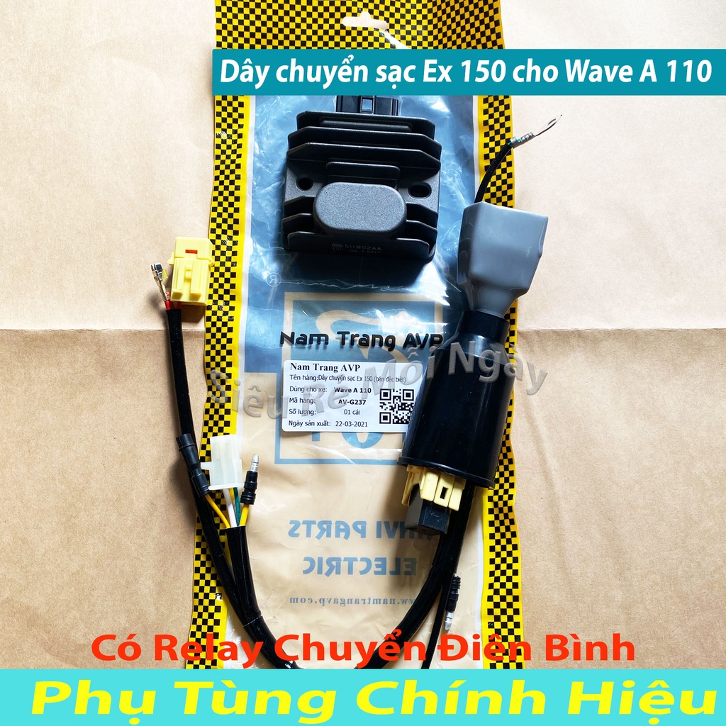 COMBO BỘ DÂY CHUYỂN SẠC EXCITER 150 CHO WAVE A 110CC