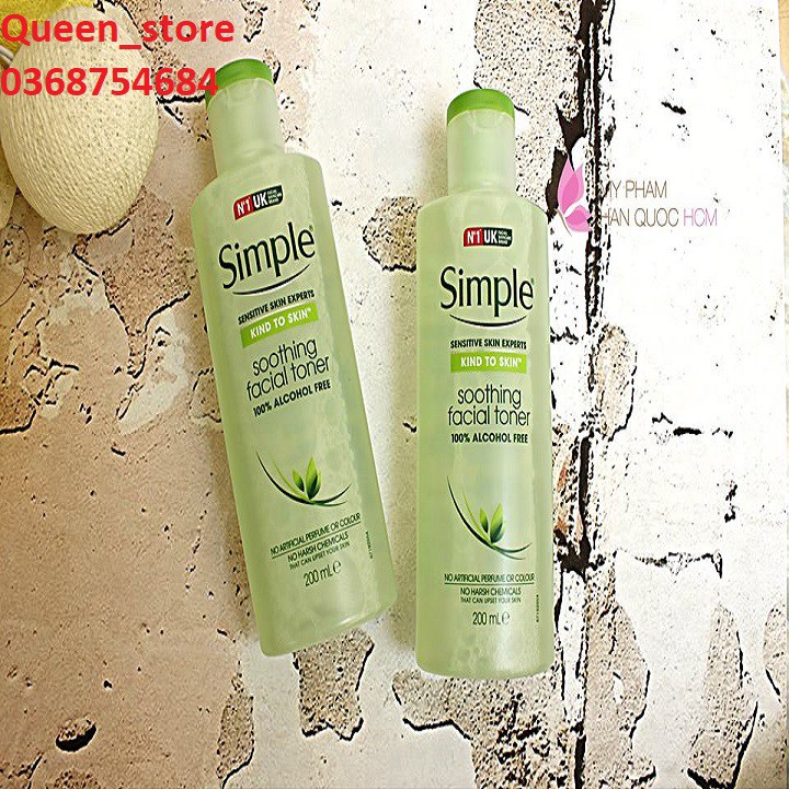 Nước Hoa Hồng Simple Kind-To-Skin Soothing Facial Toner (Bill Anh) | BigBuy360 - bigbuy360.vn