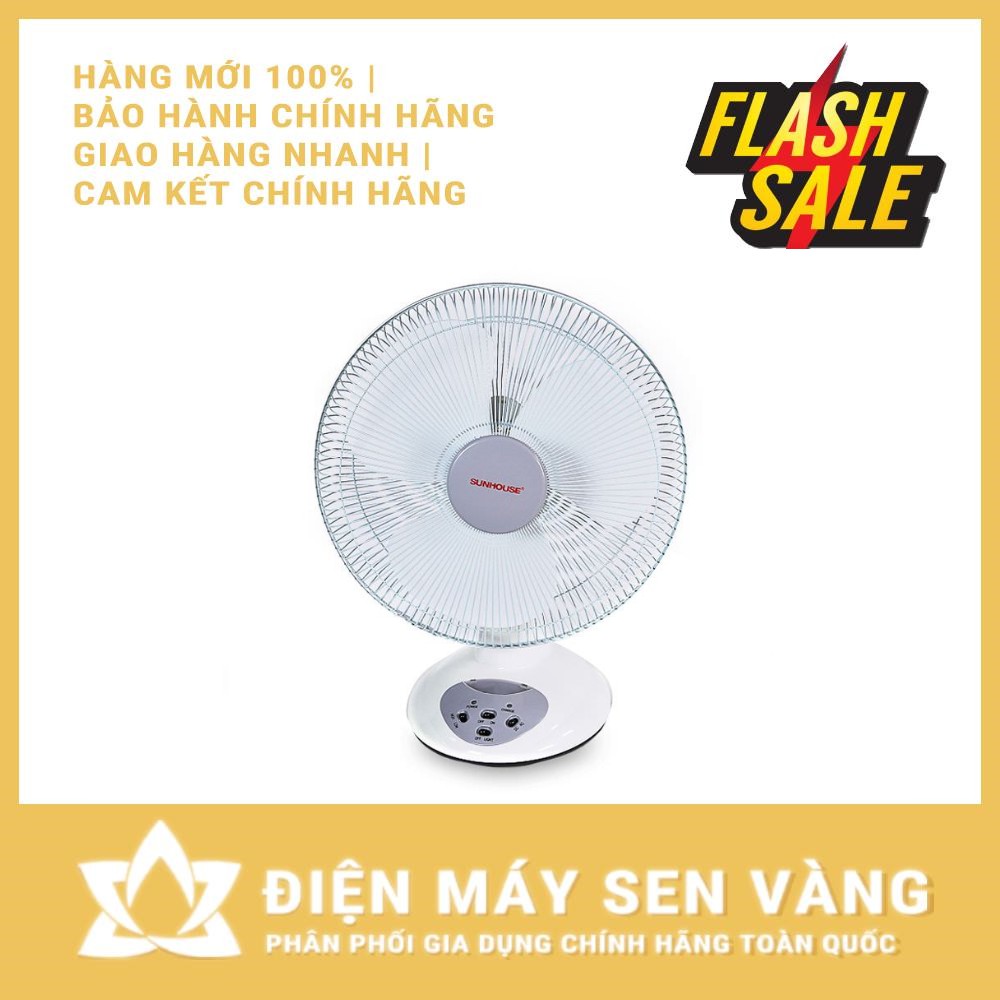 [CHÍNH HÃNG] QUẠT TÍCH ĐIỆN SUNHOUSE SH722 3 CÁNH - 2 TỐC ĐỘ - DÙNG PIN - ĐỘNG CƠ ĐỒNG - TỰ NGẮT (MÀU TRẮNG)