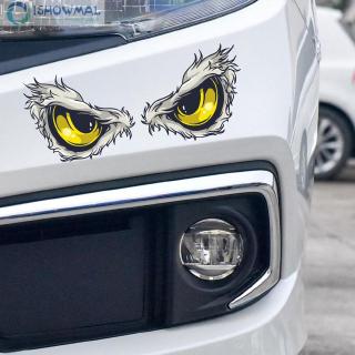 Sticker hình mắt đại bàng 3D dùng trang trí thân xe moto