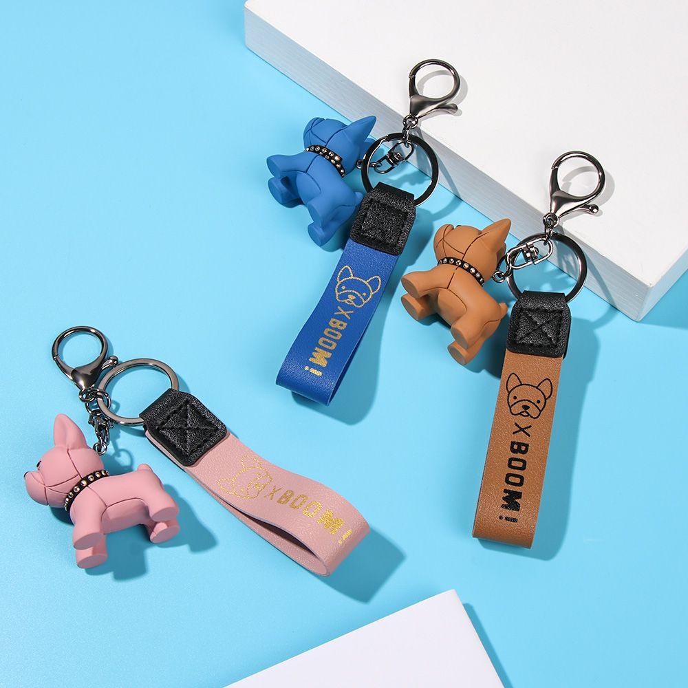 BORAG Móc Khóa Hình Chó Bull Chống Nước Thời Trang