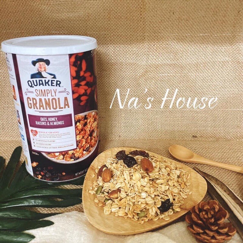 (Nhập NGOC0910 giảm 15k đơn tối thiểu 399k) NGŨ CỐC GIẢM CÂN GRANOLA QUAKER