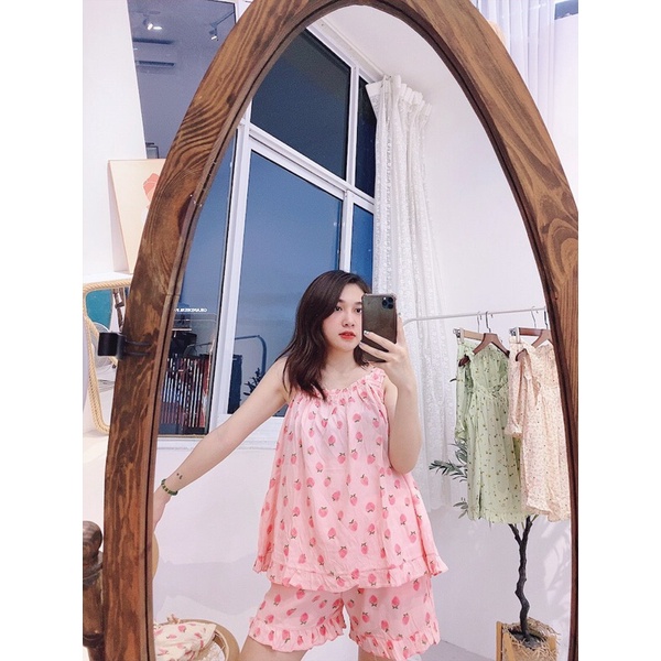 Bộ PIJAMA / Pizama BỘ HAI DÂY MẶC NHÀ CHẤT ĐŨI LANH SIÊU MÁT | BigBuy360 - bigbuy360.vn