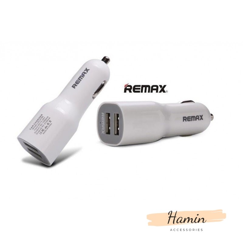 Tẩu sạc ô tô Remax 2 cổng sạc nhanh 2.1A tự ngắt khi sạc đầy, dùng cho điện thoại, ipad,…