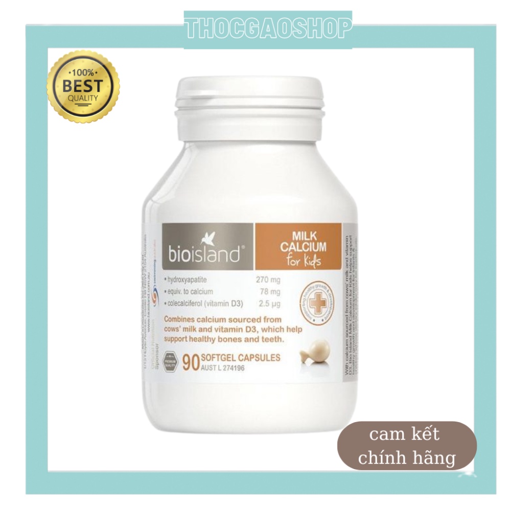 Viên uống bổ sung Canxi Bioisland Úc giúp bé khoẻ mạnh cao lớn