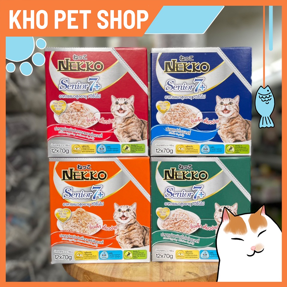 Pate Nekko senior 7+ cho mèo trên 7 tuổi