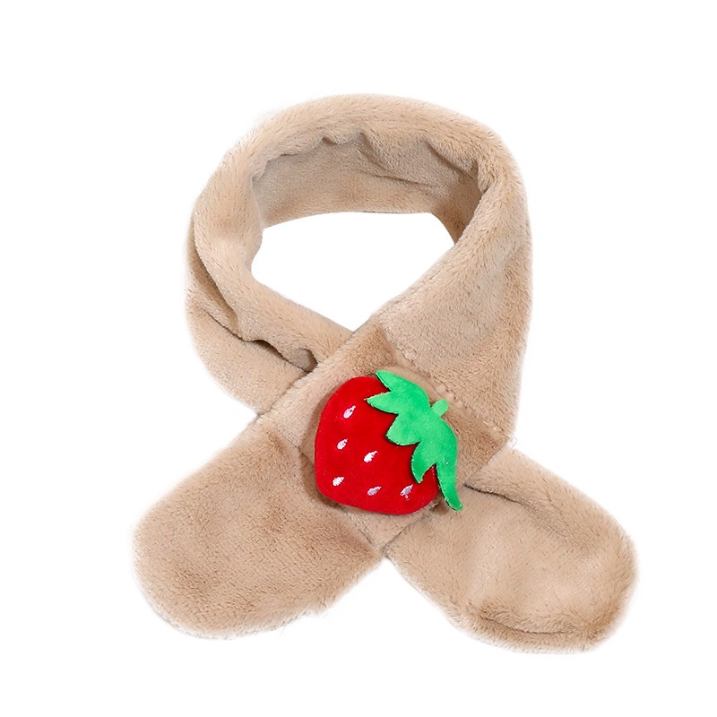 Khăn choàng cổ bằng lông giả ấm áp hình hoạt hình thời trang thu đông cho trẻ mới biết đi