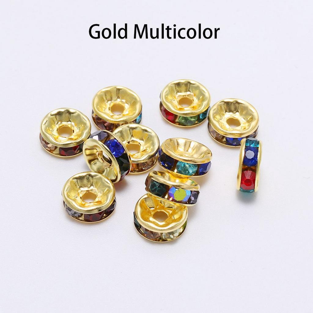 Bộ 50 Đá Pha Lê Nhiều Màu Dùng Làm Trang Sức DIY