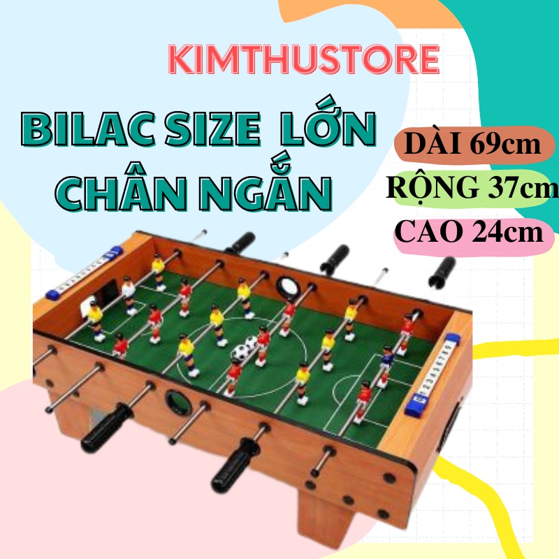 Bàn bi lắc bóng đá 6 tay cầm loại to chân cao 69x37x62cm- Trò trơi giải trí tuyệt vời