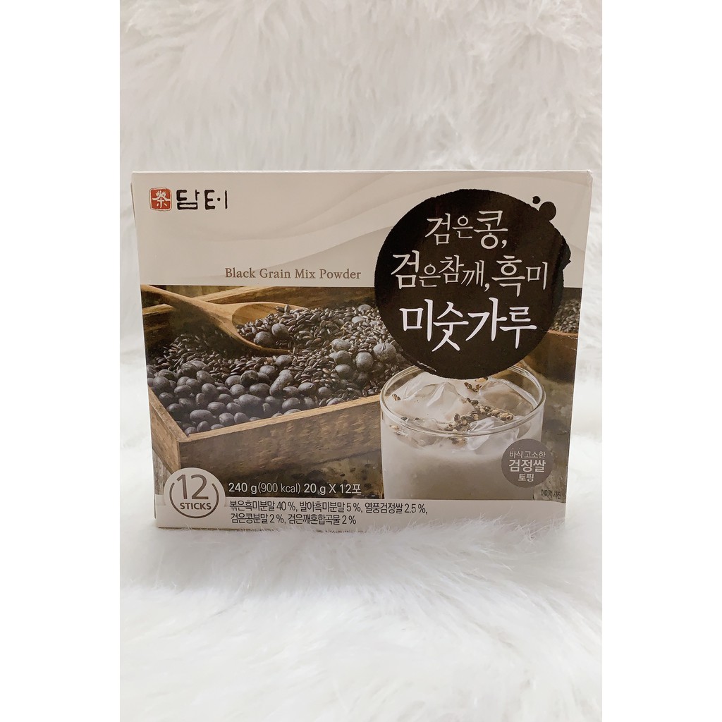 [ HÀNG HÀN QUỐC] Bột Ngũ Cốc Gạo Đen Mè Đen Đậu Đen Black Gain Mix Powder Hàn Quốc 240gr.