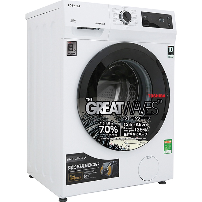 Máy giặt Toshiba Inverter 8.5 kg TW-BK95S2V - BẢO HÀNH CHÍNH HÃNG 2 NĂM HỖ TRỢ TẬN NHÀ