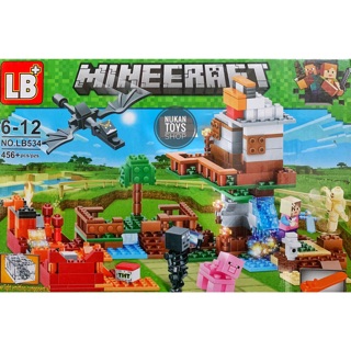 (HÀNG CHÍNH HÃNG MINECRAFT) Hộp Đồ Chơi Lắp Ráp Mô Hình LEGO MINECRAFT 456 CHI TIẾT