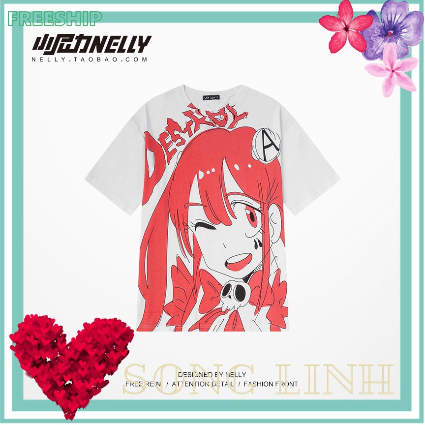 Áo thun Nelly - Heybig : Mẫu CÔ GÁI DESTROY