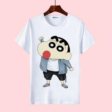 Áo thun cho bé trai bé gái in hình cậu bé bút chì Shin ngộ nghĩnh dễ thương