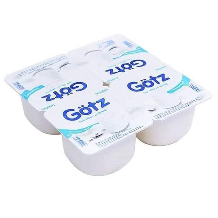 Sỉ thùng sữa chua trắng Gotz 48 hộp x 75gr date luôn mới