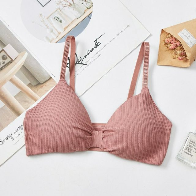 ÁO BRA COTTON NƠ ĐIỆU SANG CHẢNH ĐỆM DÀY KHÔNG GỌNG | BigBuy360 - bigbuy360.vn