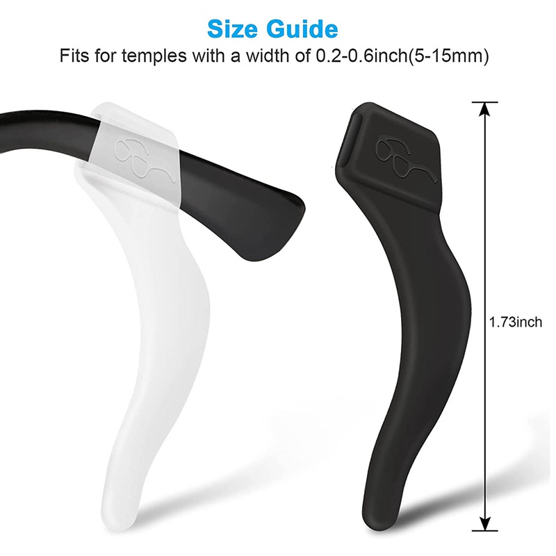 Set 12 Cặp Kẹp Giữ Mắt Kính Bằng Silicone Chống Trượt