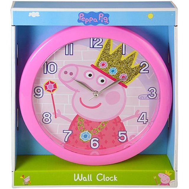 Đồng hồ Peppa Pig treo tường xinh xắn UPDUDS_PPG301 nhập từ Mỹ có bill