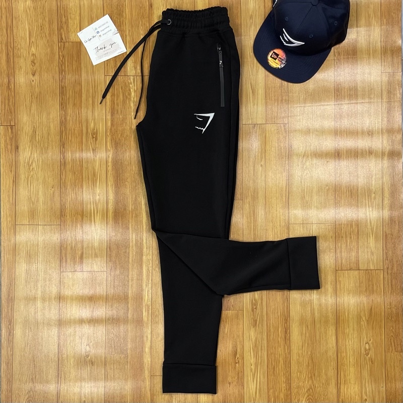 Quần dài tập gym nam DO GYM SHOP logo thêu, thun co giãn 4 chiều thoáng mát