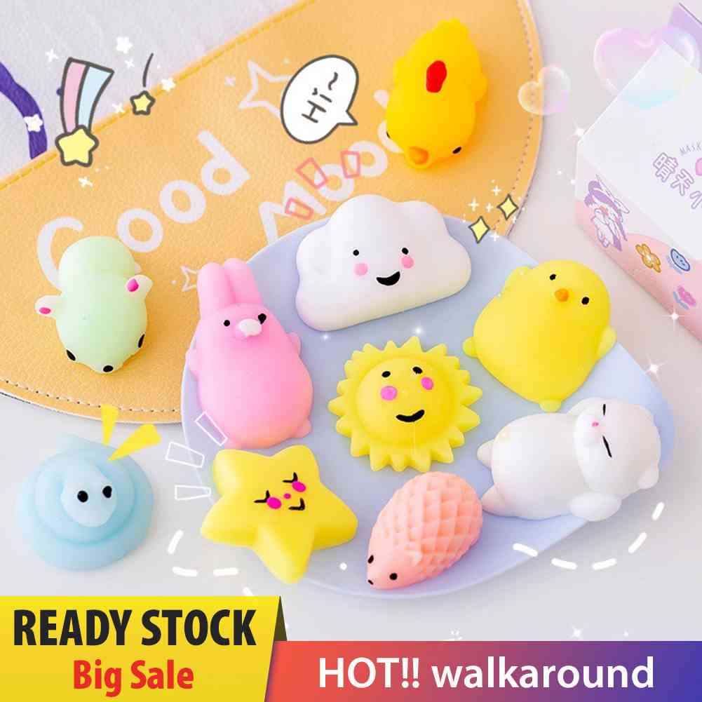 Đồ Chơi Nắn Bóp Đàn Hồi Giảm Stress Hình Động Vật Hoạt Hình