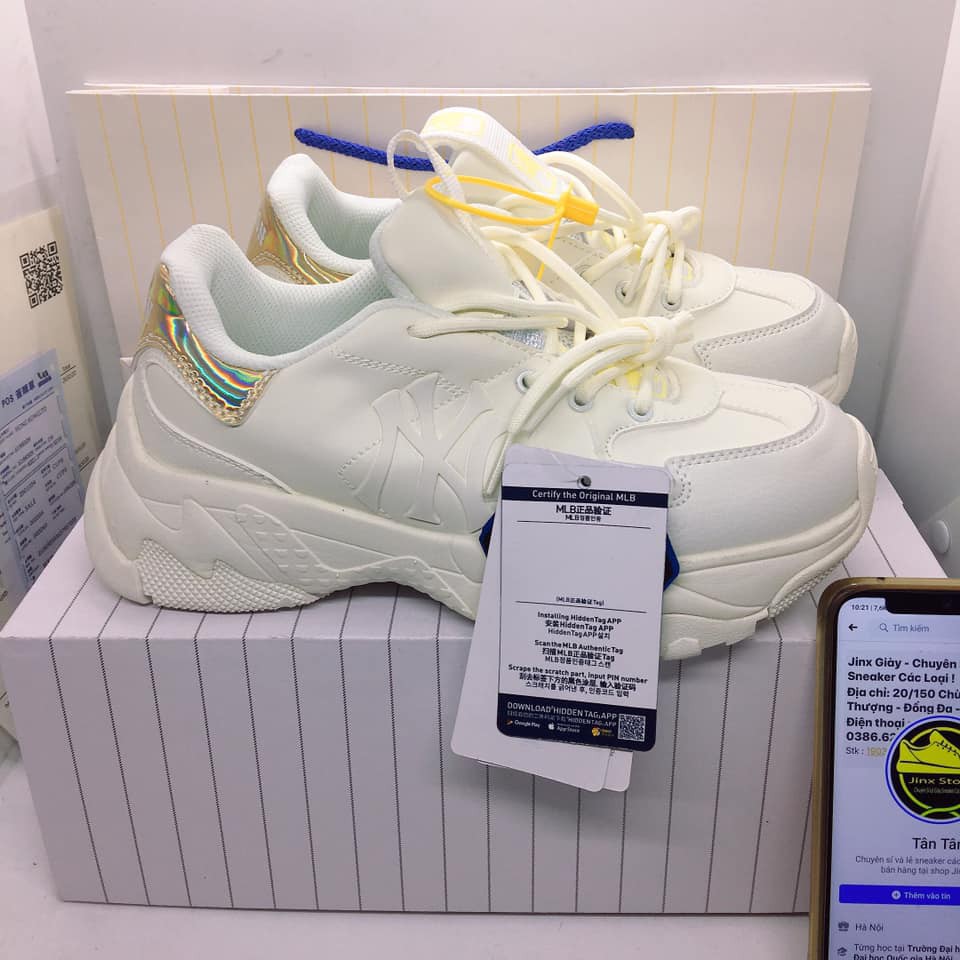[ FREE SHIP ] Giày thể thao sneaker M L B  trắng phối chứ NY HOLO  full size, full bill box hàng 1:1 | BigBuy360 - bigbuy360.vn